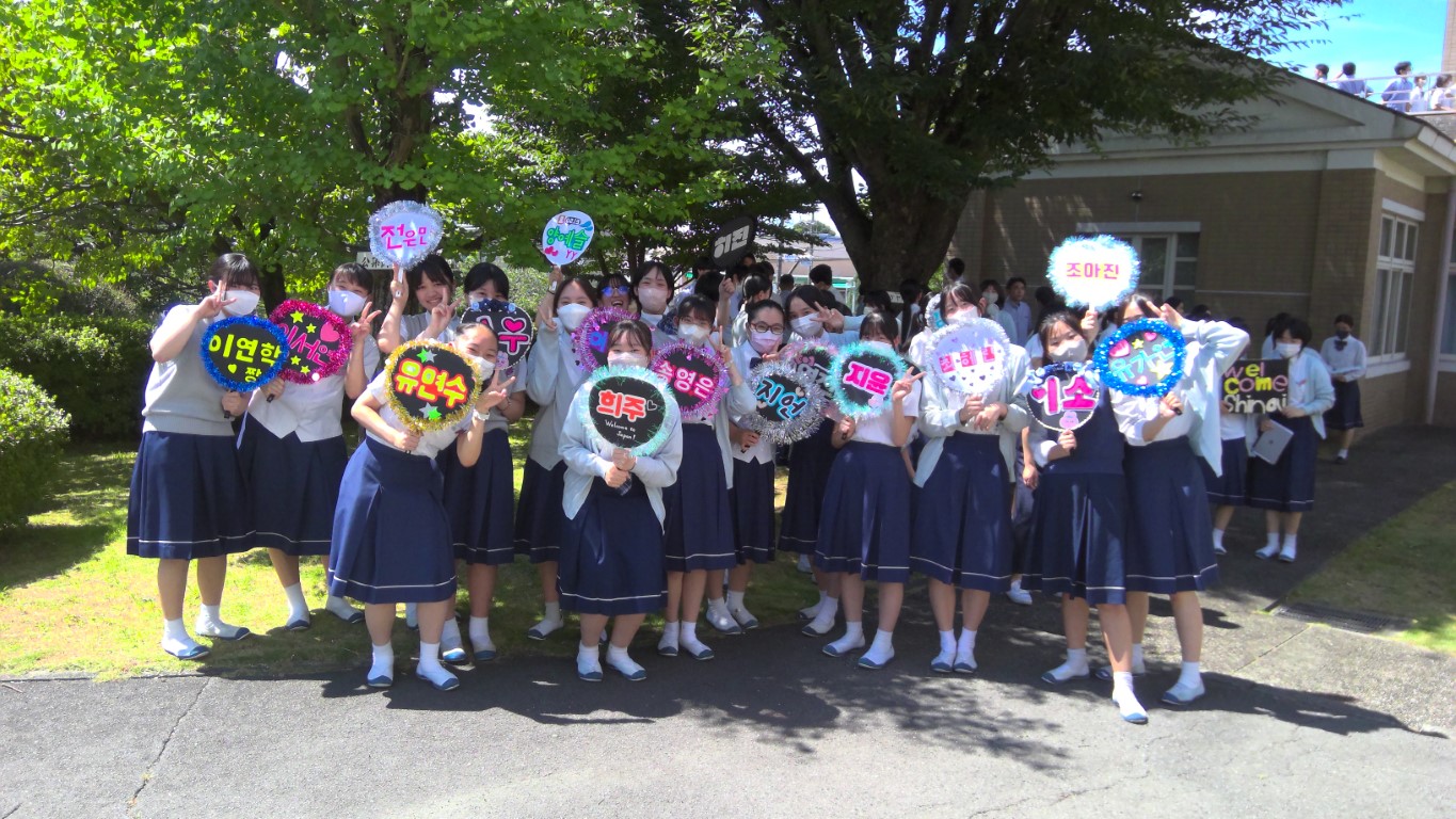 韓国の姉妹校「福者女子高等学校」との交流会を行いました