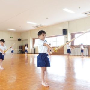 今学期最後の剣道でした。素振りと手・足の動きがスムーズになりました。