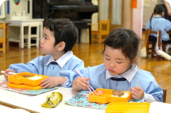 久留米信愛幼稚園昼食